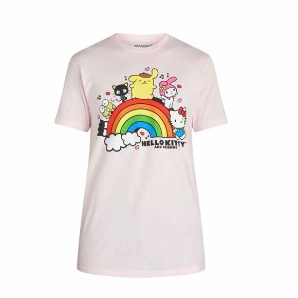 Hello Kitty & Friends Men's Graphic Tee Shirt, Size Large White NEW - Picture 5 of 5